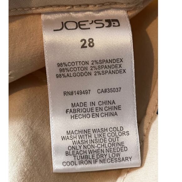 Joe's Jeans jogger Utility chino pants tan size 28 - Picture 5 of 5